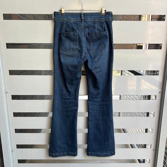 Anthropologie Pilcro Dark Wash Trouser Bootcut Denim Jeans Size 28 - Picture 3 of 6